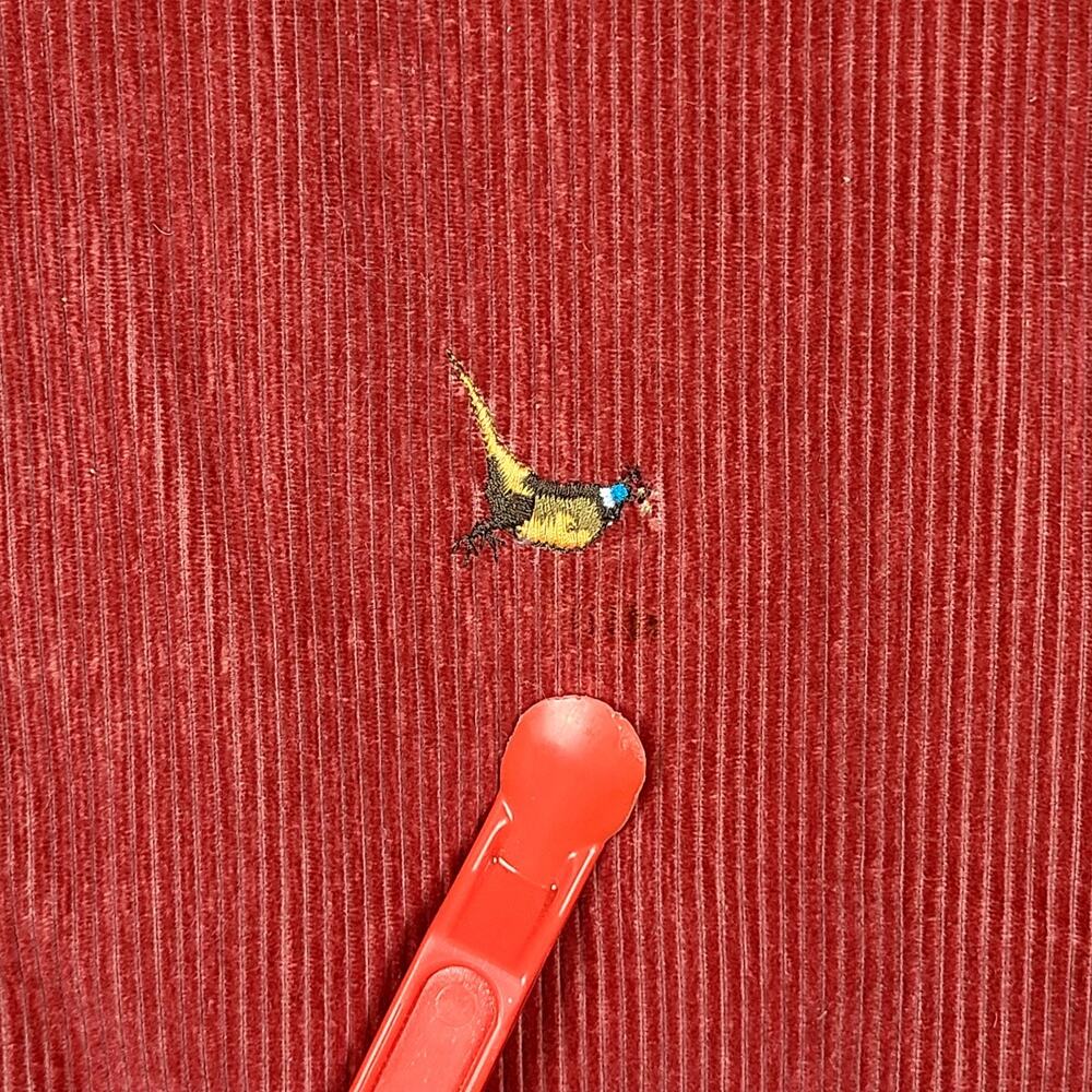 LL Bean Vintage Archive Red Corduroy Pheasant Barn Jacket Coat Women’s Medium - Picture 15 of 16